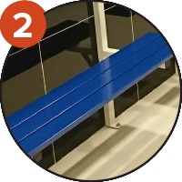 Băng Ghế Rời Gắn Nền Dài 2M Sodex Sport Mã Sản Phẩm S36061