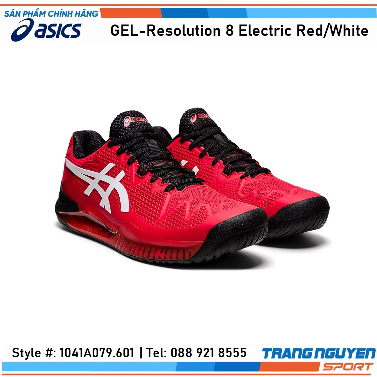 Giầy tennis Asic court FF Novak đỏ 41.5