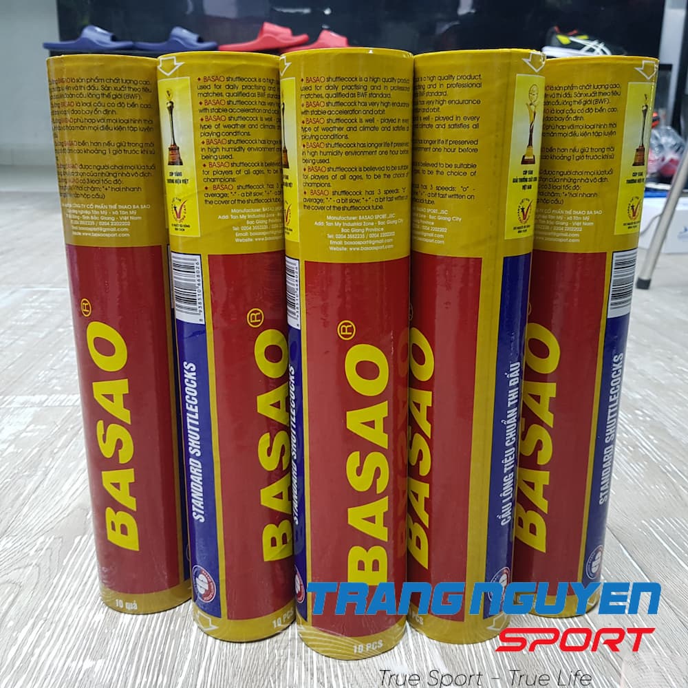 Thùng Cầu Lông Ba Sao Đỏ/Vàng (New 2025) - 10 Quả chơi ngoài trời