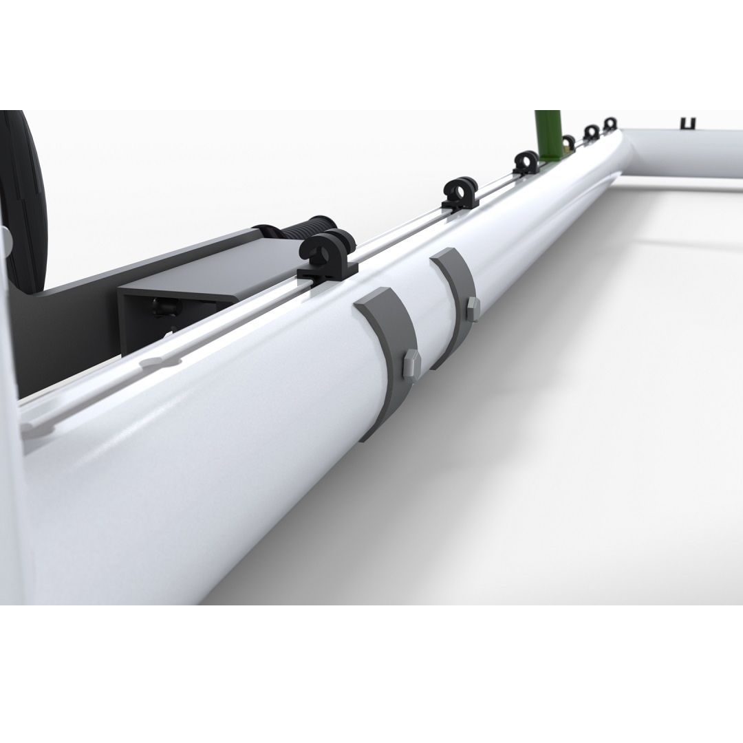 Cụm Bánh Xe Di Chuyển Dùng Cho Khung Thành Bóng Đá Di Động Ống Oval 120X100MM Sodex Sport Mã Sản Phẩm S12673