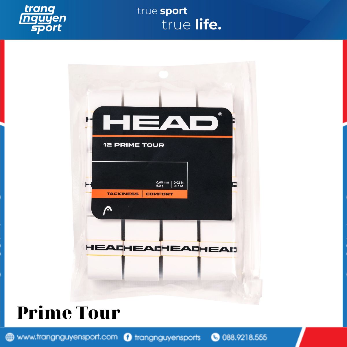 Cuốn cán vợt Tennis Head Prime Tour (12 chiếc)