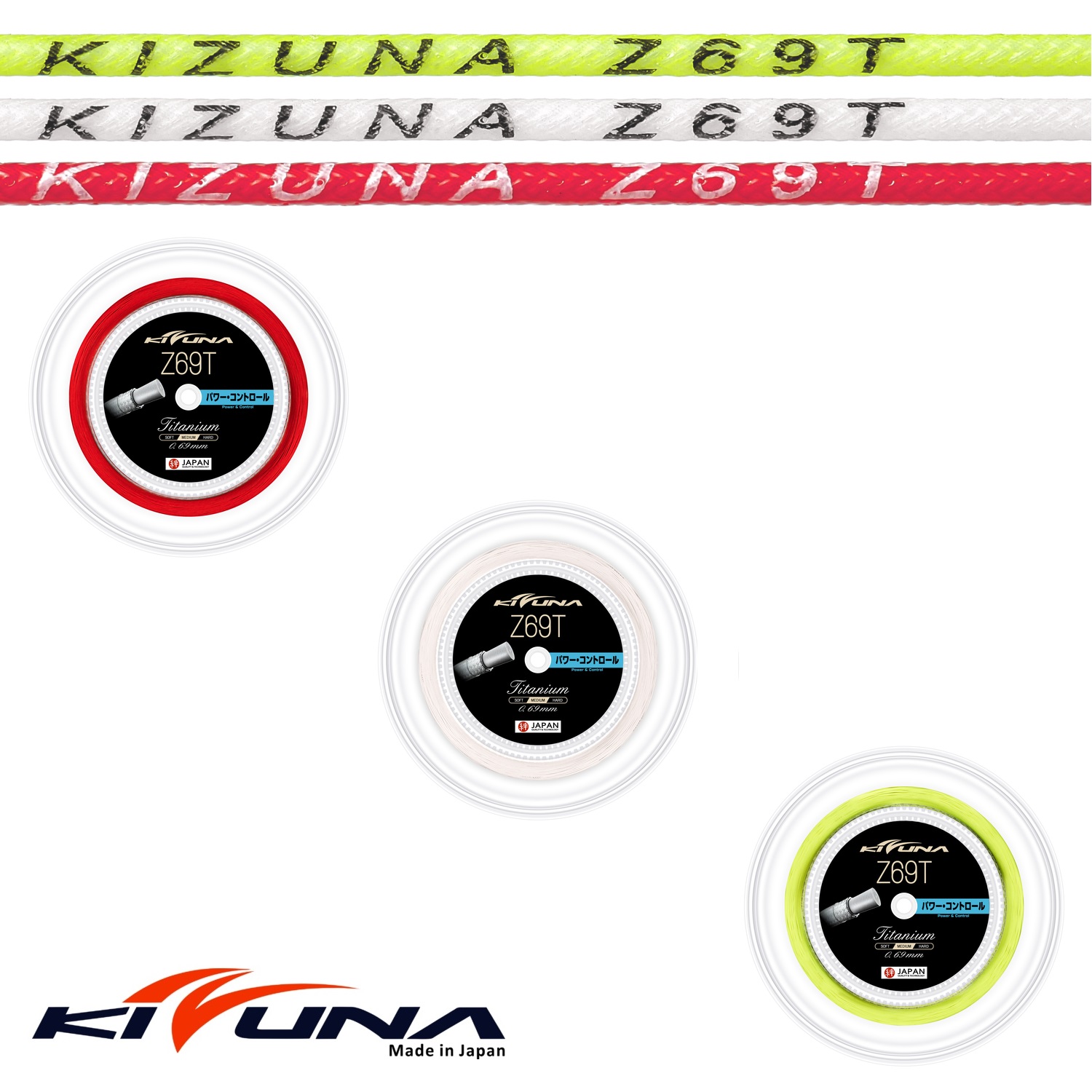 Cuộn Dây Cước Căng Vợt Cầu Lông Kizuna Z69T Titanium | Z69T / 0.69mm - 200m