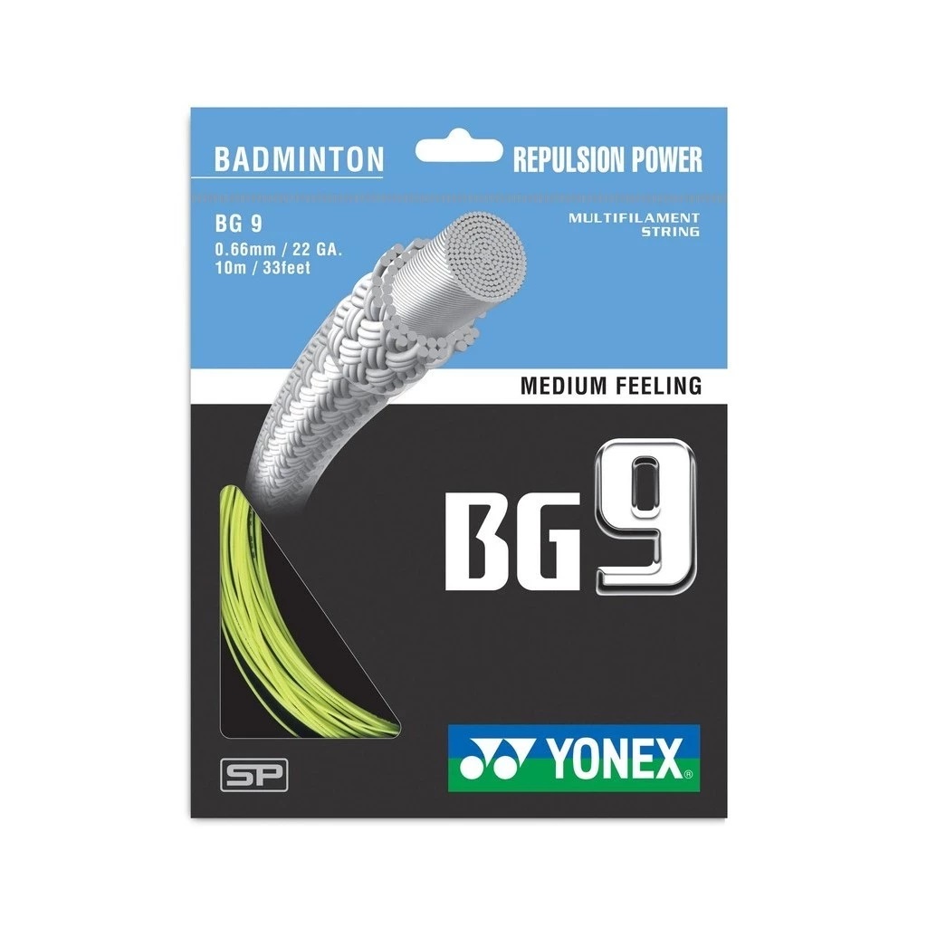 Dây Cước Đan Vợt Cầu Lông Yonex BG 9 - Lực đẩy mạnh, độ bền cao