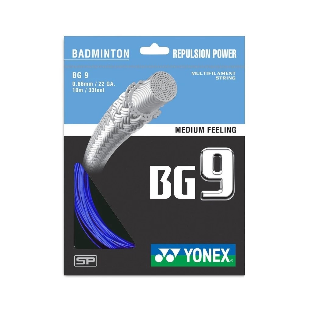 Dây Cước Đan Vợt Cầu Lông Yonex BG 9 - Lực đẩy mạnh, độ bền cao