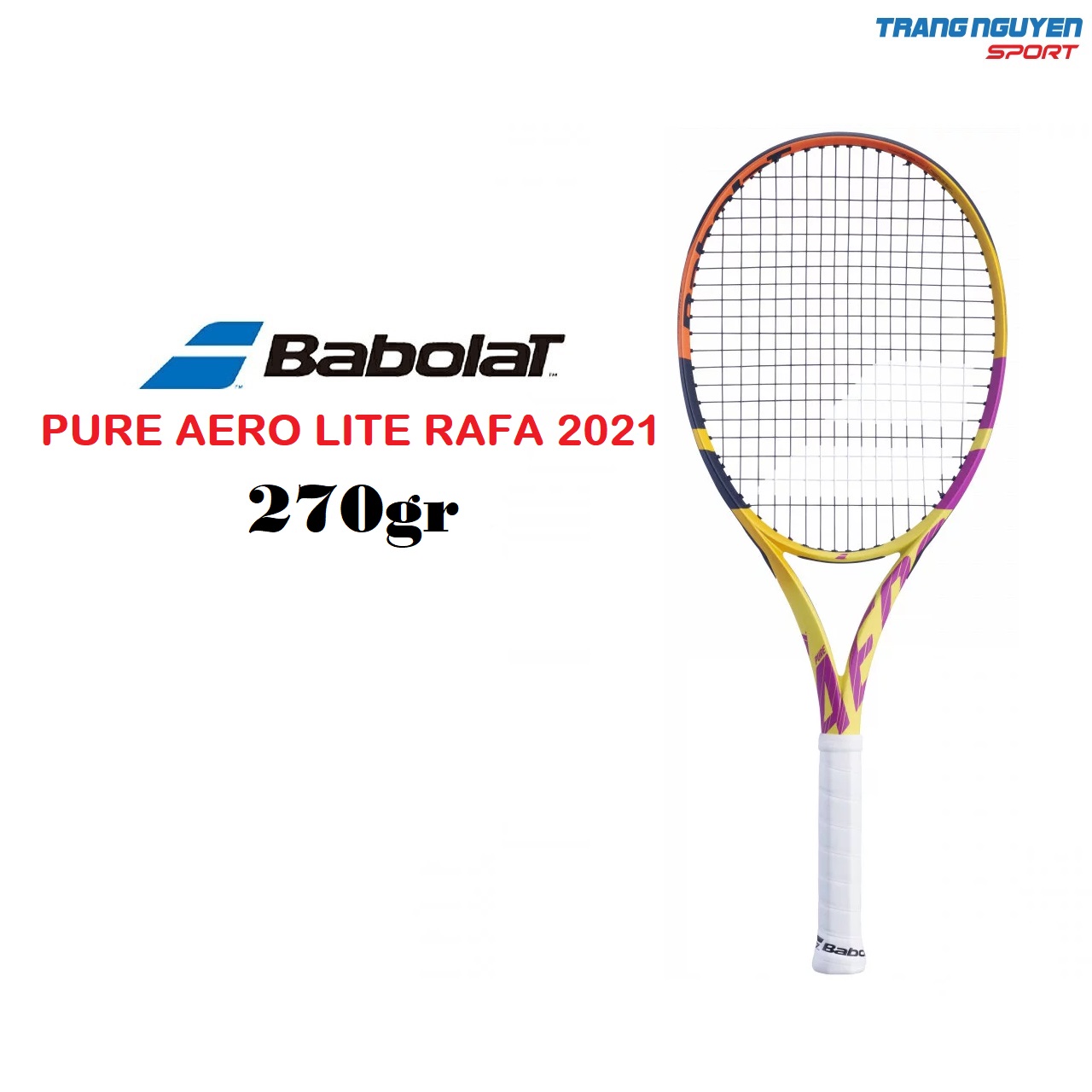 Vợt Tennis Babolat Pure Aero LITE RAFA  (270gr) | 101468