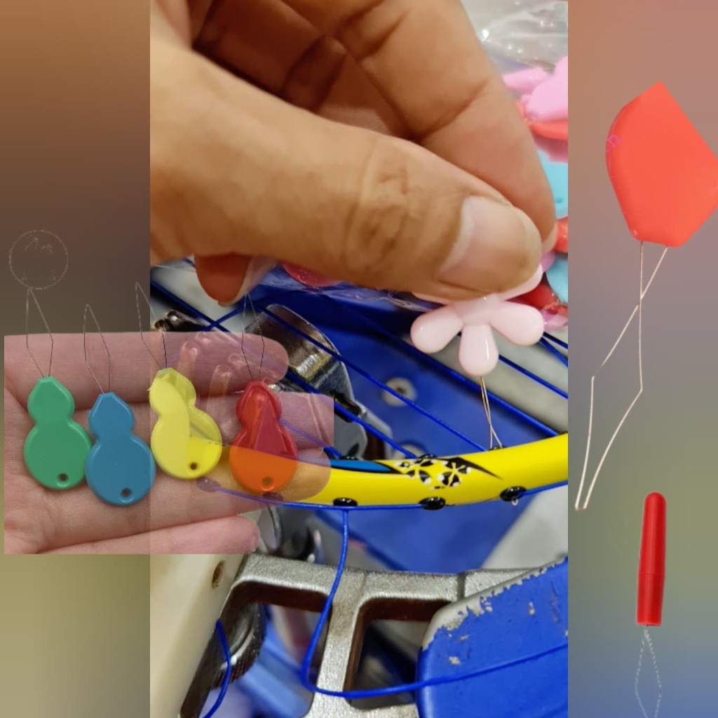 [Combo 50] Dụng cụ hỗ trợ kéo dây cước cầu lông qua gen vợt đoạn giao nhau loại bắng sắt