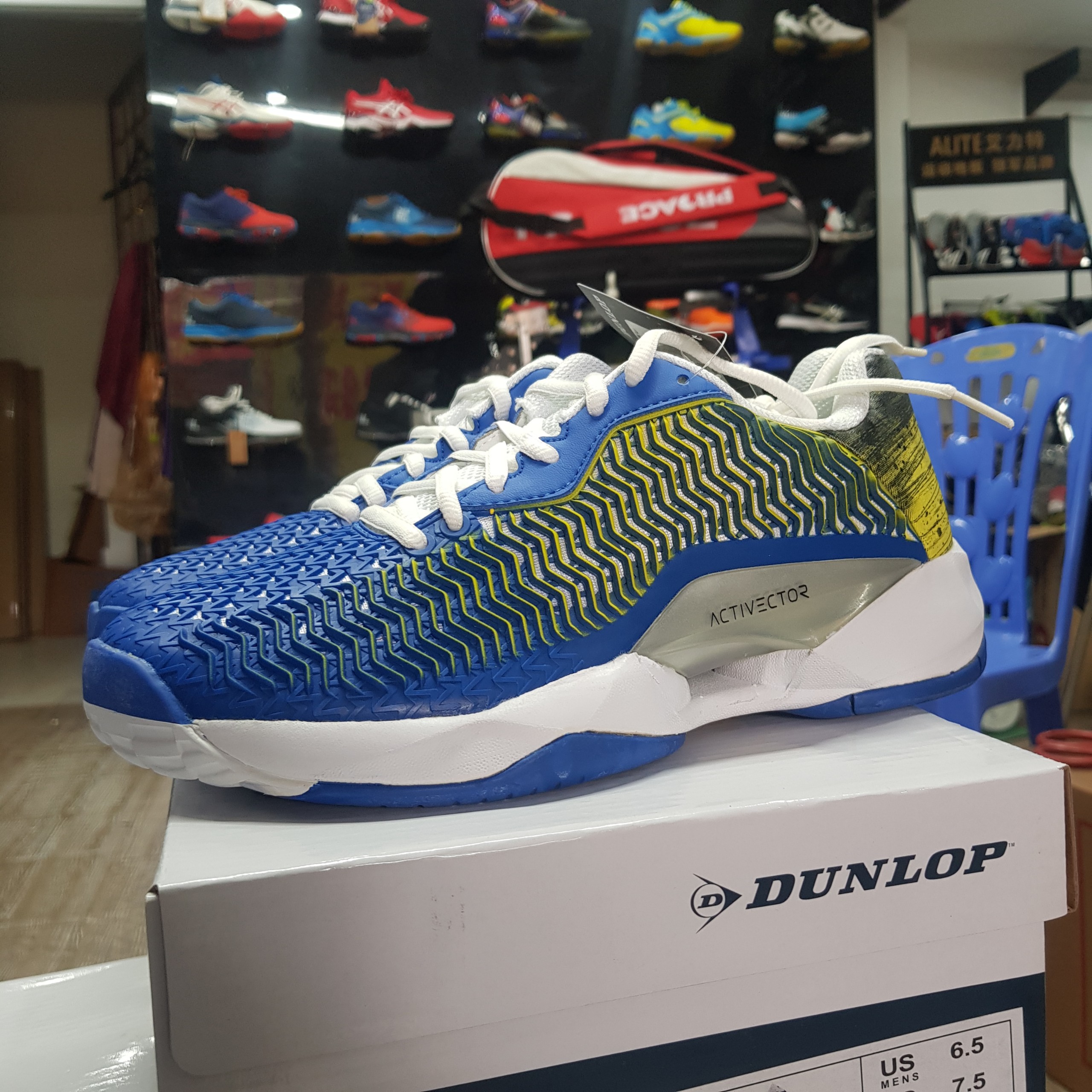 Giày tennis Dunlop Activector Blue/yellow 10302526
