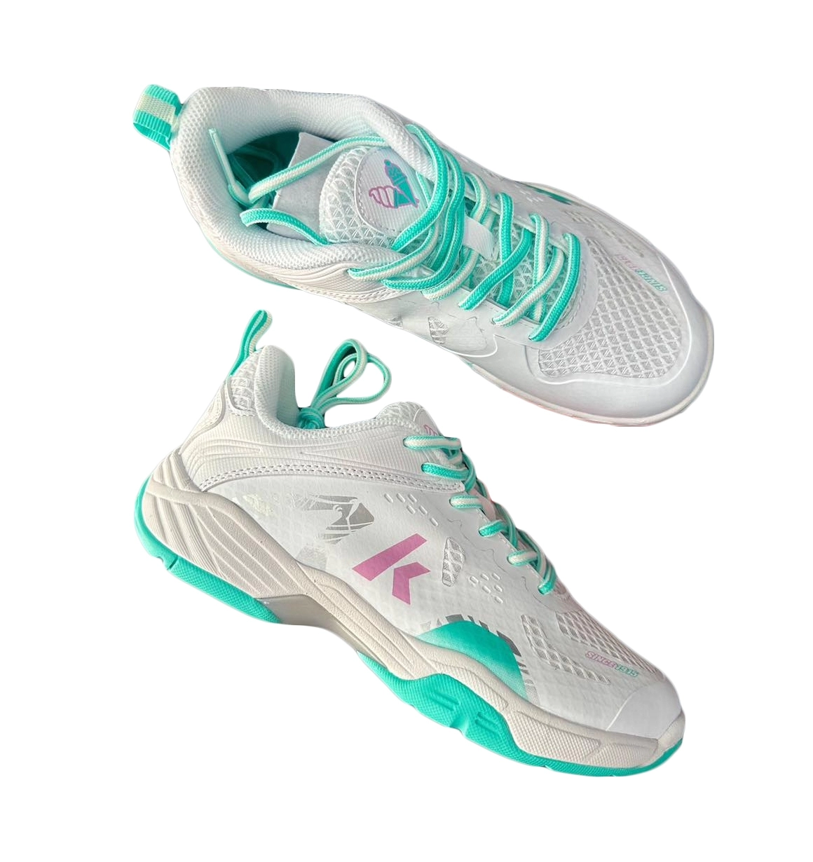 Giày Cầu Lông Kawasaki 3322 - Màu Trắng Xanh