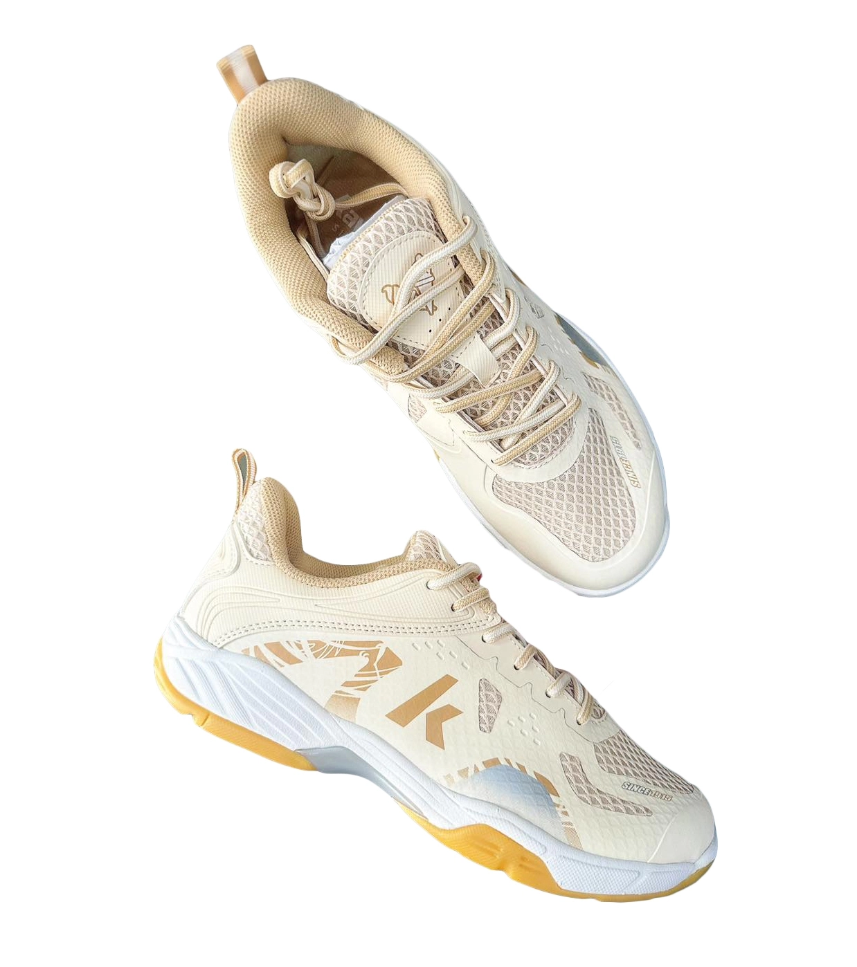 Giày Cầu Lông Kawasaki 3322 - Màu Vàng Sữa