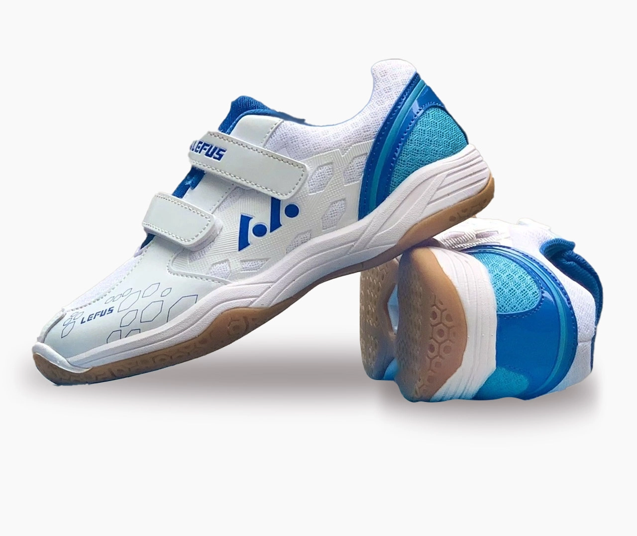 Giày Cầu Lông Lefus L1086 - Màu Trắng Xanh