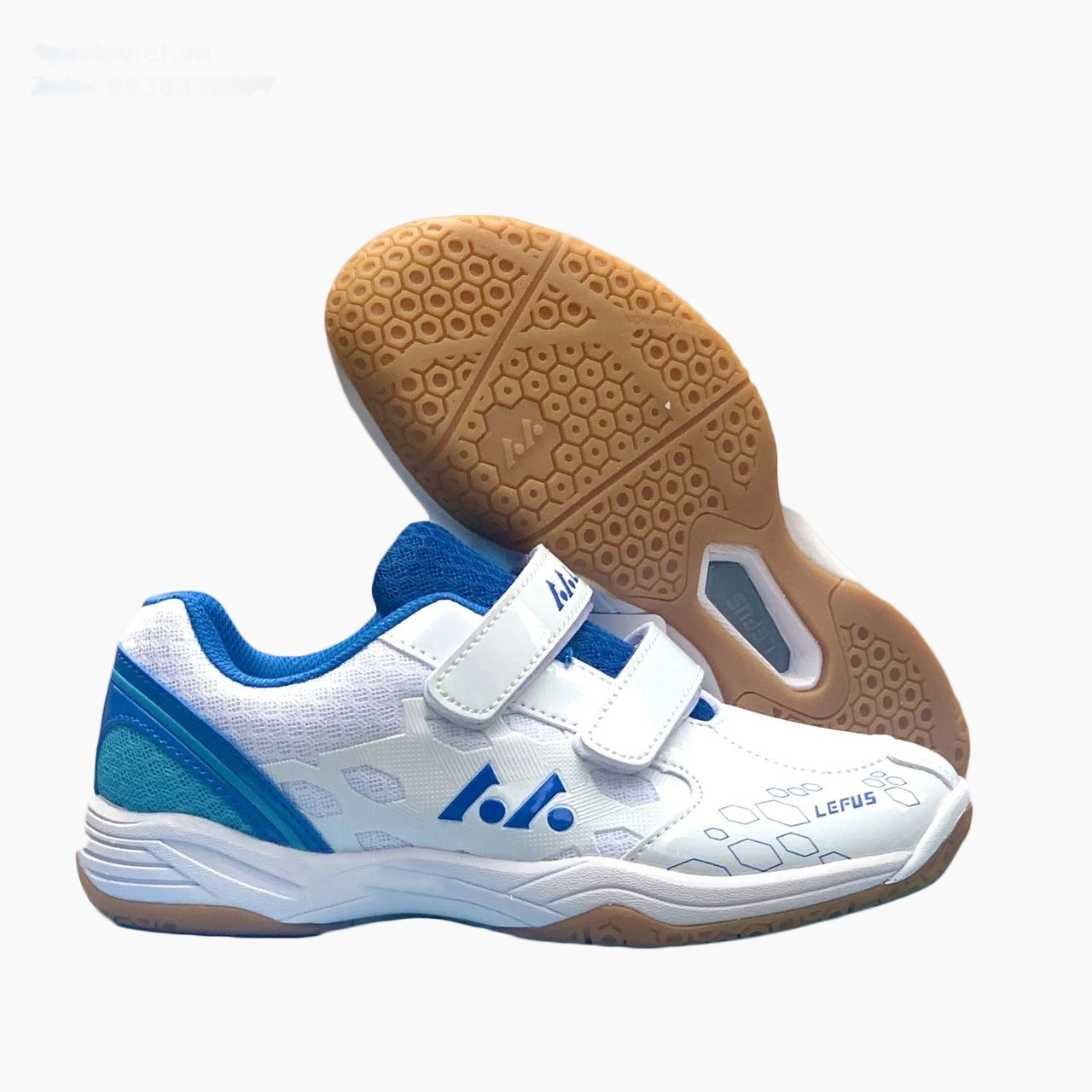 Giày Cầu Lông Lefus L1086 - Màu Trắng Xanh