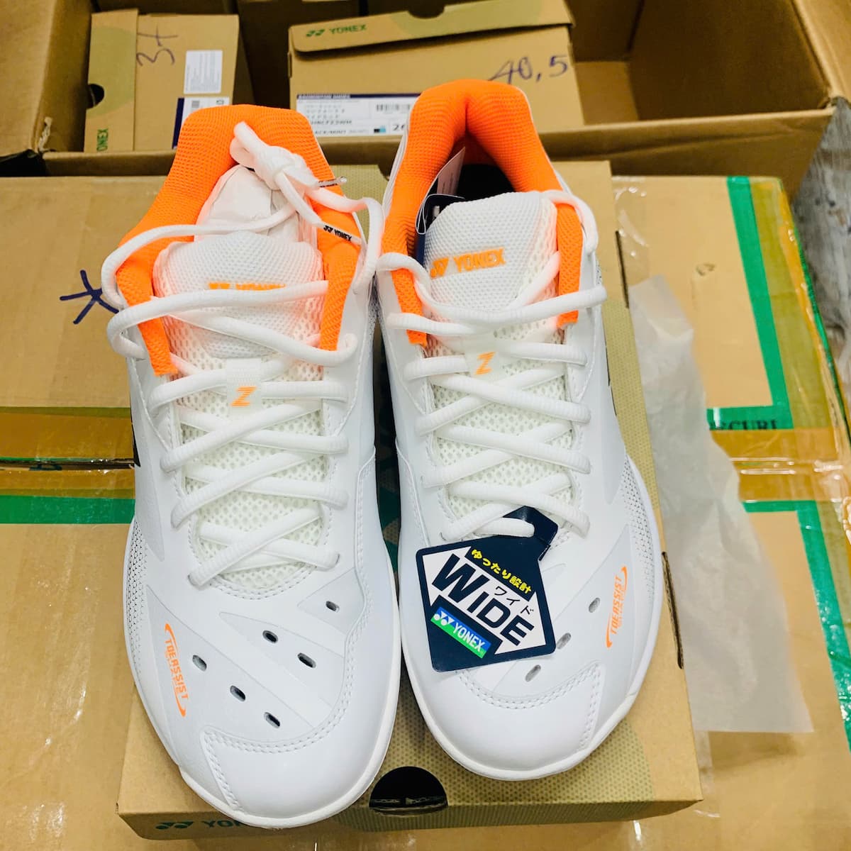 Giày Cầu Lông Yonex 65Z3 Trắng Cam | SHB65Z3W Hàng Chính Hãng