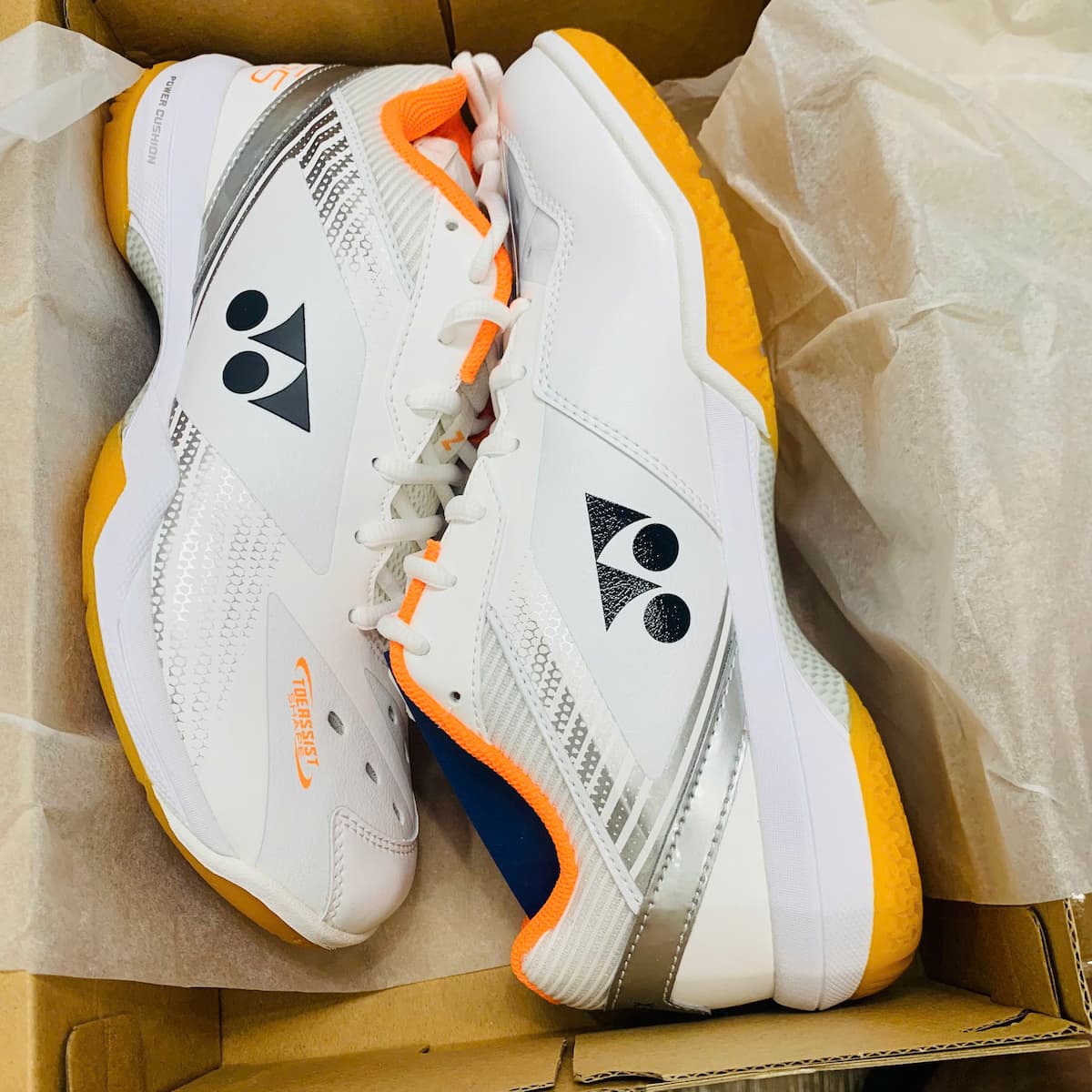 Giày Cầu Lông Yonex 65Z3 Trắng Cam | SHB65Z3W Hàng Chính Hãng