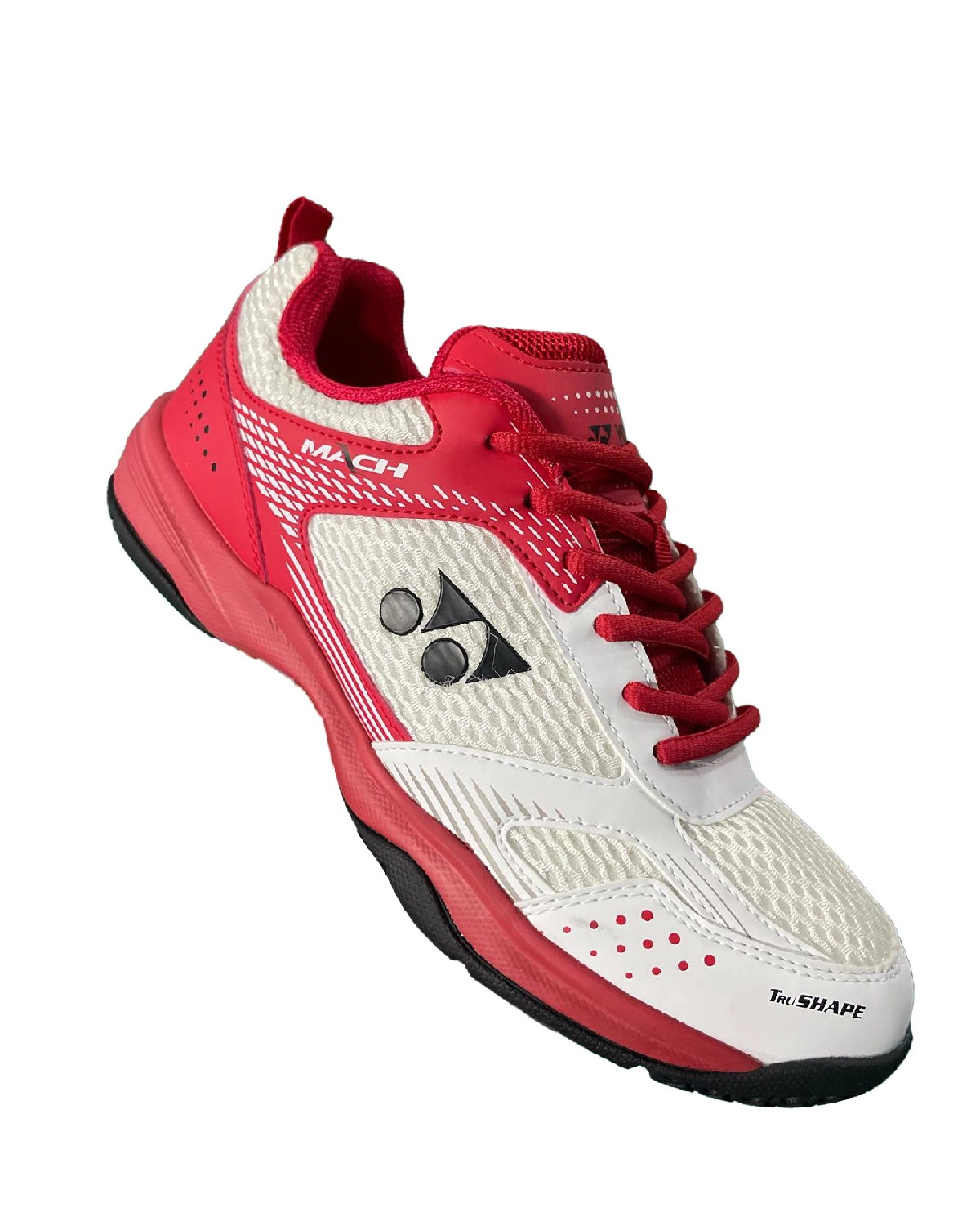 Giày Cầu Lông Yonex Mach (White/Ruby Red) | Hàng Chính Hãng