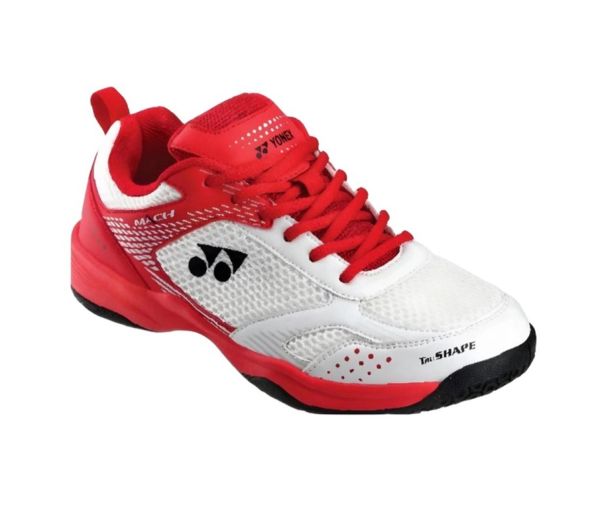 Giày Cầu Lông Yonex Mach (White/Ruby Red) | Hàng Chính Hãng