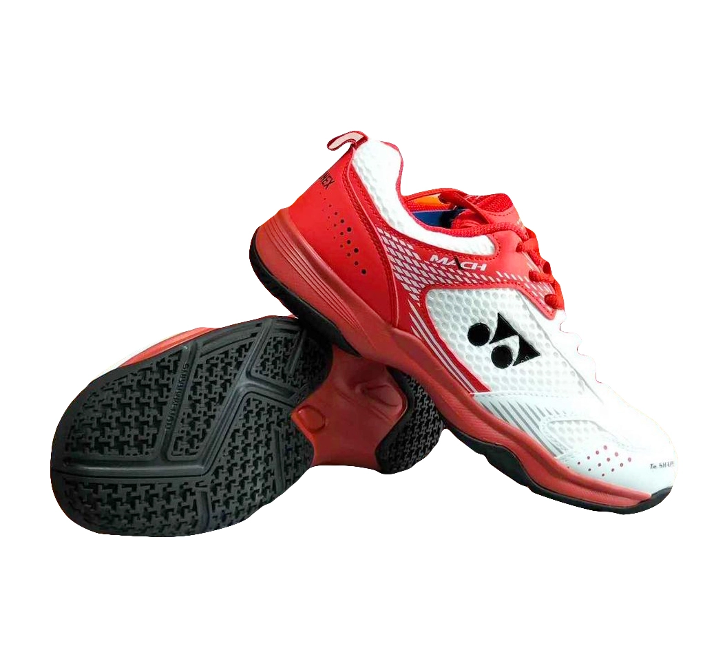 Giày Cầu Lông Yonex Mach (White/Ruby Red) | Hàng Chính Hãng