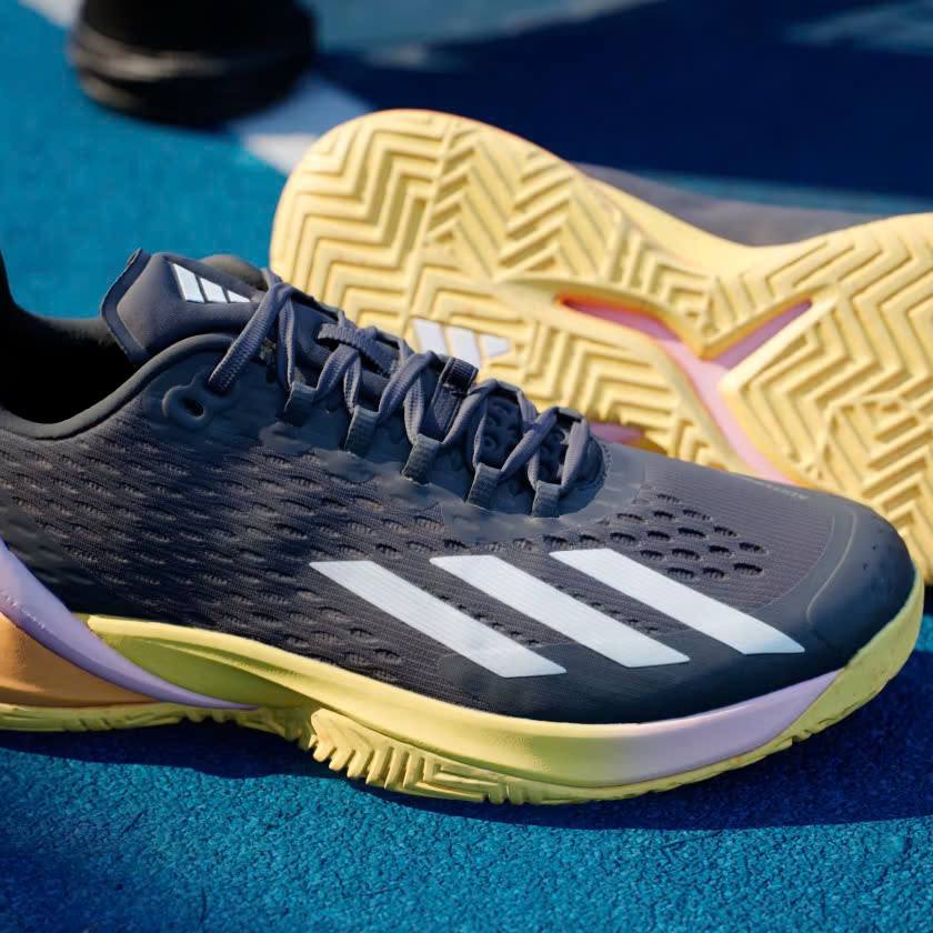 Giày Tennis Pickleball Adidas Adizero Cybersonic | IF0436 / Aurora Black / Zero Metalic / Spark