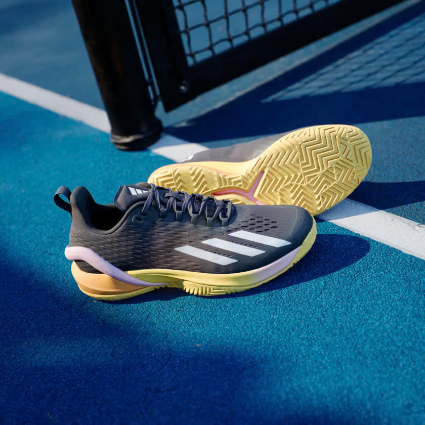 Giày Tennis Pickleball Adidas Adizero Cybersonic | IF0436 / Aurora Black / Zero Metalic / Spark