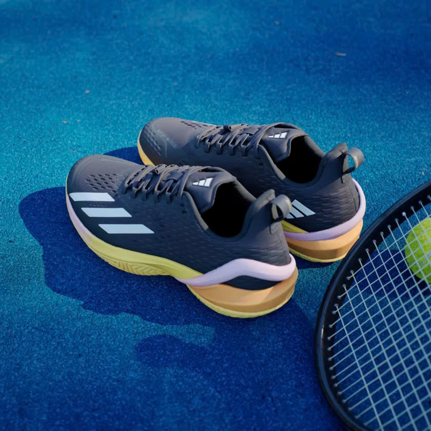 Giày Tennis Pickleball Adidas Adizero Cybersonic | IF0436 / Aurora Black / Zero Metalic / Spark