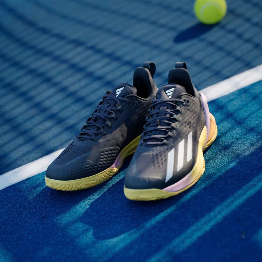 Giày Tennis Pickleball Adidas Adizero Cybersonic | IF0436 / Aurora Black / Zero Metalic / Spark