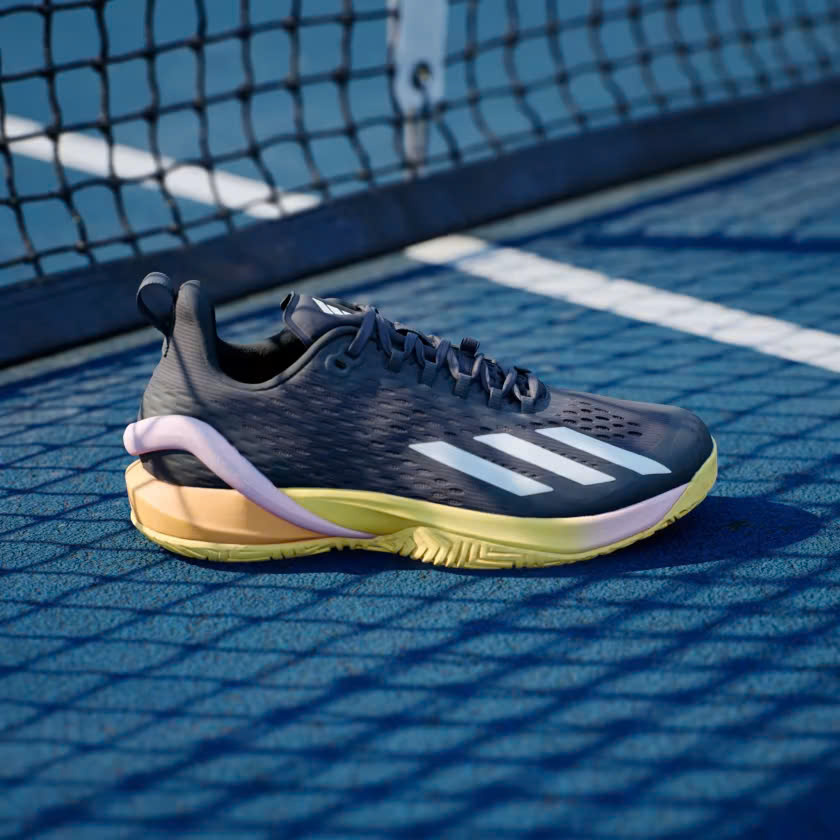 Giày Tennis Pickleball Adidas Adizero Cybersonic | IF0436 / Aurora Black / Zero Metalic / Spark