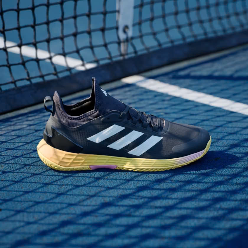 Giày Tennis Pickleball Adidas Adizero Ubersonic 4.1 | IF0446 Aurora Black / Zero Metalic / Spark