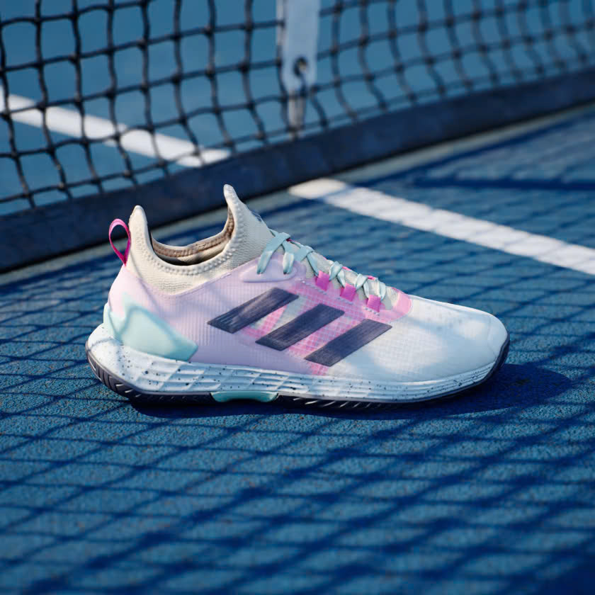 Giày Tennis Pickleball Adidas Adizero Ubersonic 4.1 | IF0445 / Crystal White