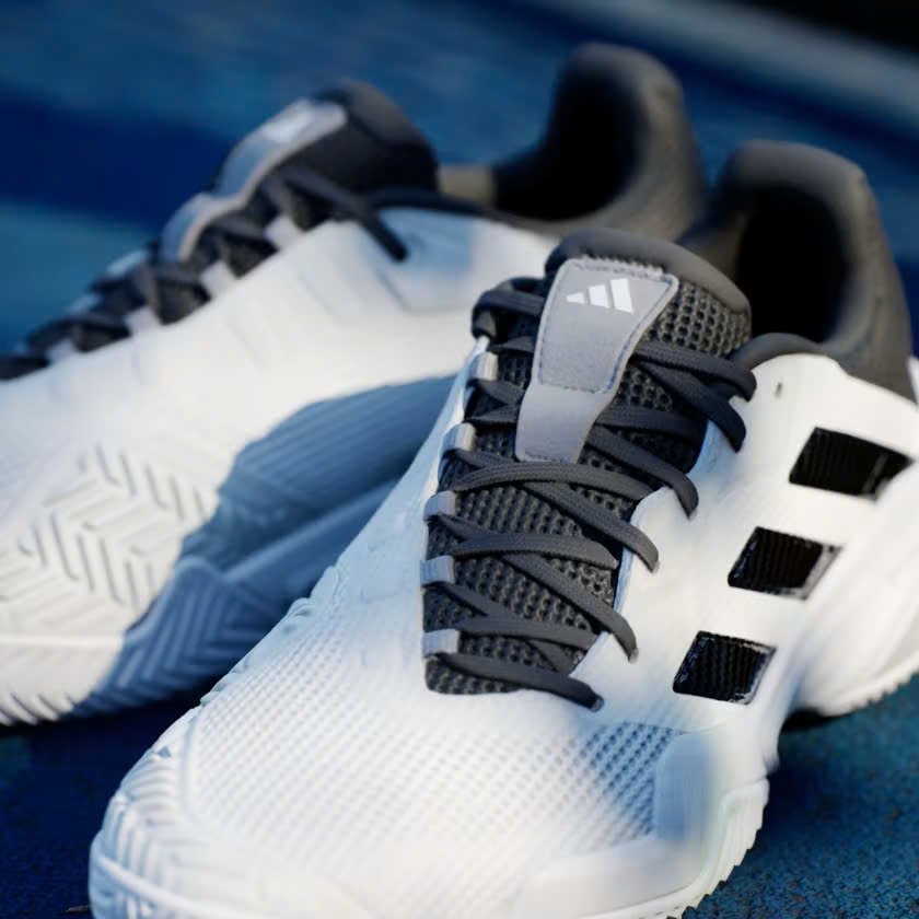 Giày Tennis Pickleball Adidas Barricade 13 | IF0465 / Cloud White / Core Black / Grey Three