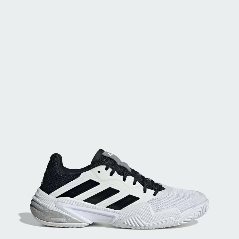 Giày Tennis Pickleball Adidas Barricade 13 | IF0465 / Cloud White / Core Black / Grey Three