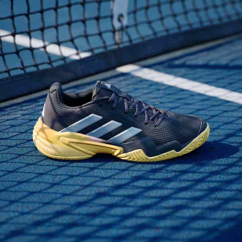 Giày Tennis Pickleball Adidas Barricade 13 | IF0467 / Zero Metalic