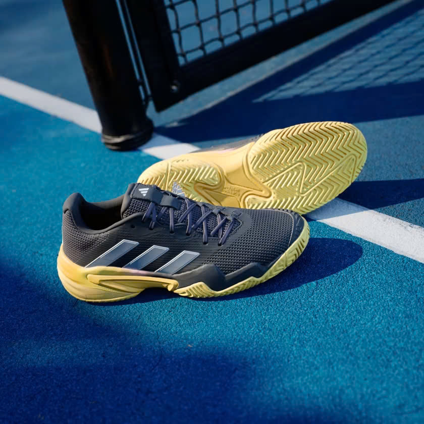 Giày Tennis Pickleball Adidas Barricade 13 | IF0467 / Zero Metalic