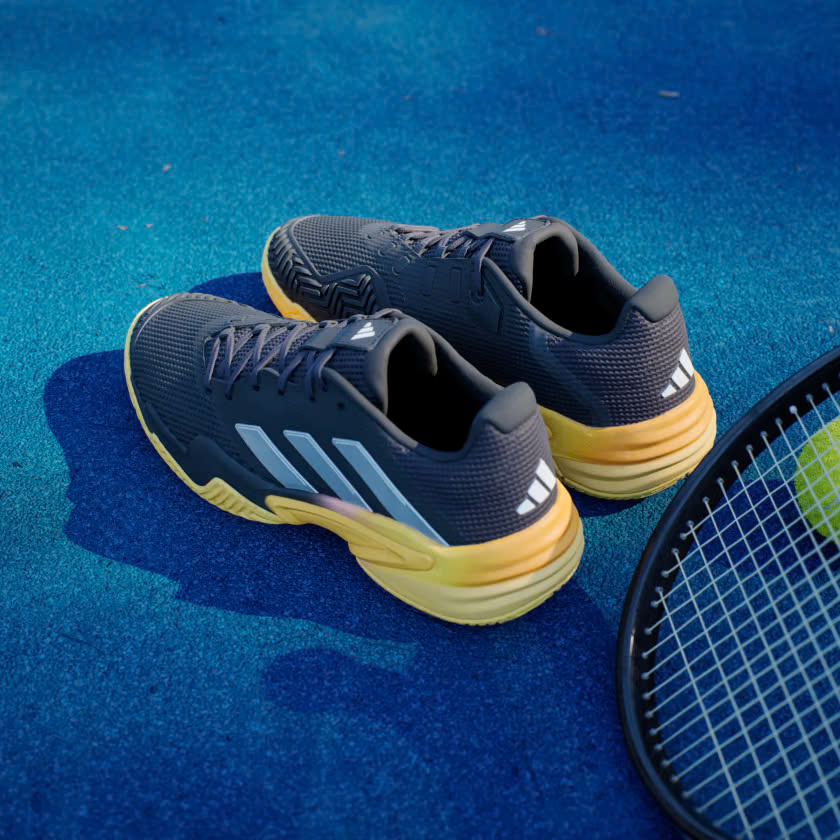 Giày Tennis Pickleball Adidas Barricade 13 | IF0467 / Zero Metalic