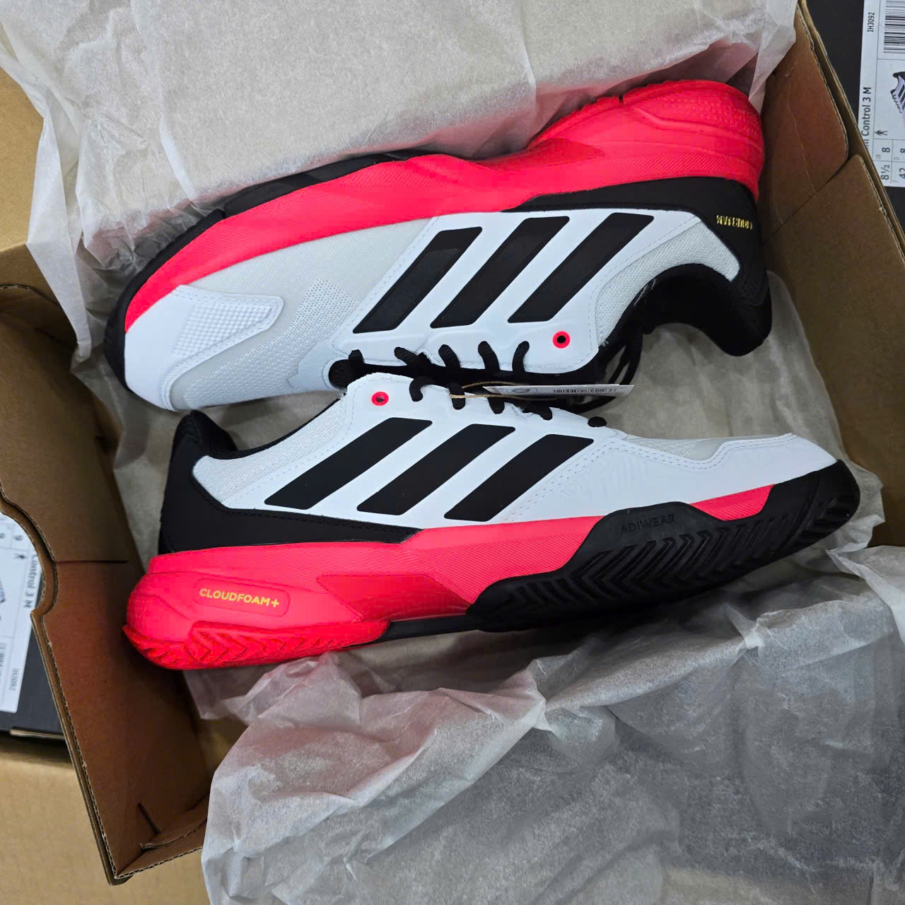 Giày Tennis Pickleball Adidas Courtjam Control 3 - Màu đỏ 2025