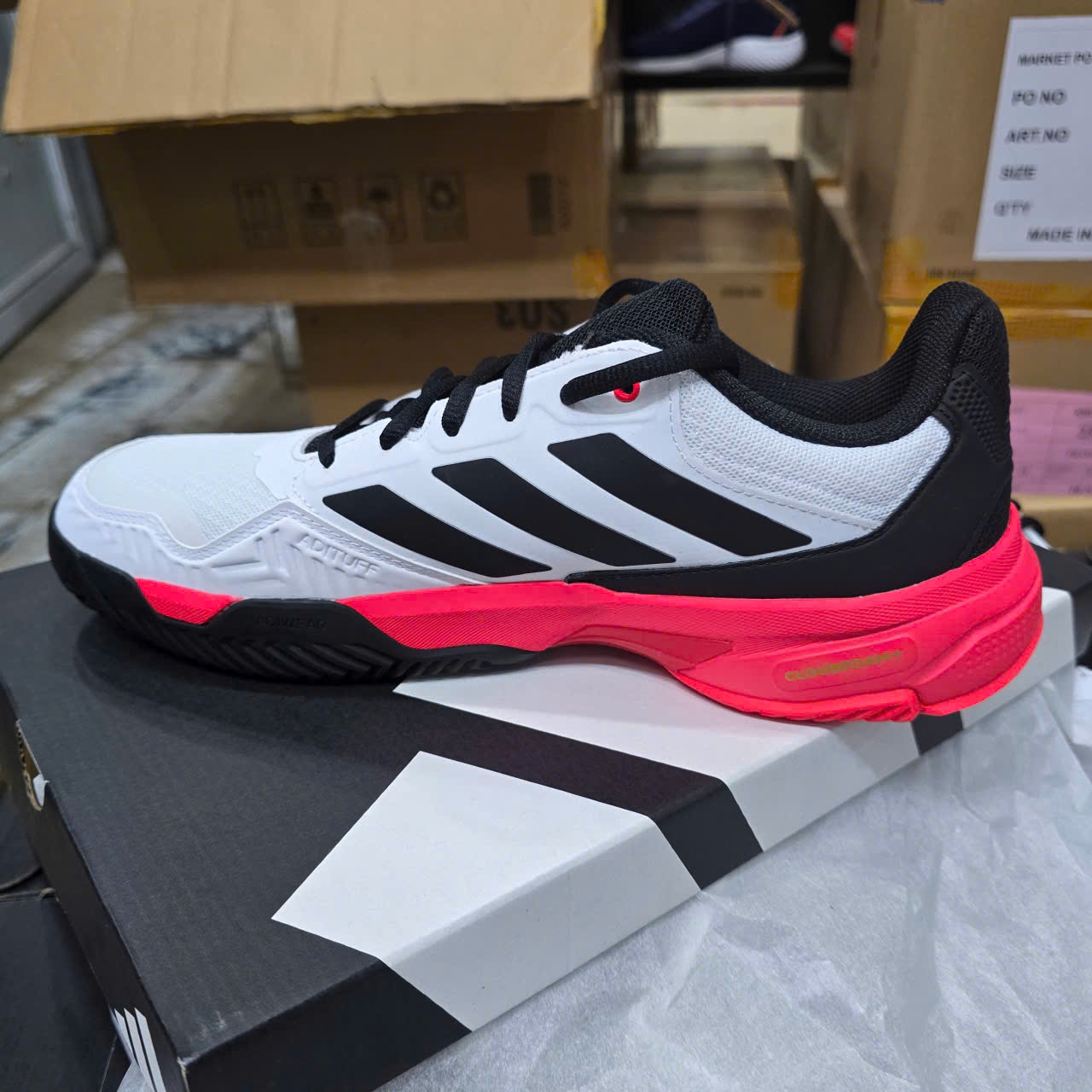 Giày Tennis Pickleball Adidas Courtjam Control 3 - Màu đỏ 2025