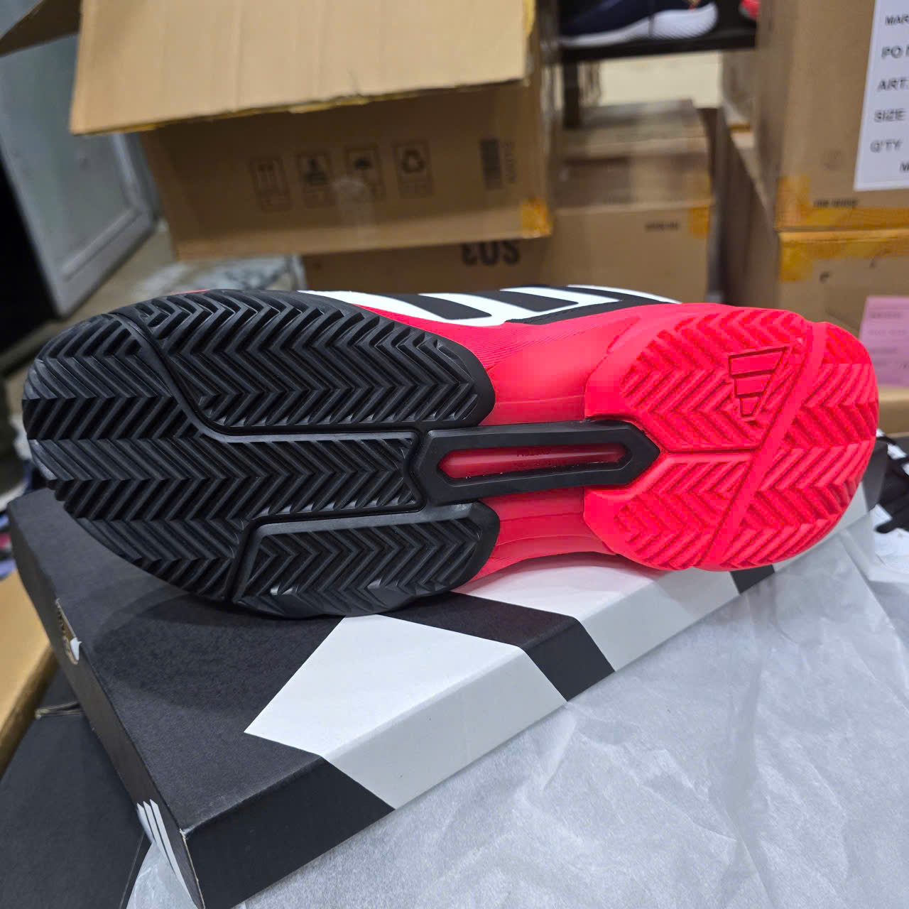 Giày Tennis Pickleball Adidas Courtjam Control 3 - Màu đỏ 2025