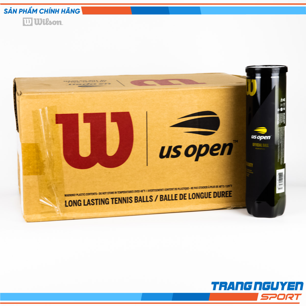 Bóng Tennis Wilson US OPEN | WRT116200 (4 quả/hộp)