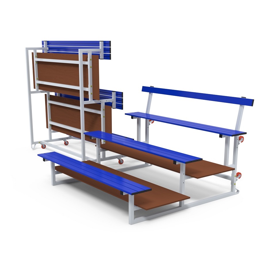 Khối Cầu Thang Di Động, 3 Hàng Ghế, Sức Chứa 12 Người Sodex Sport Mã Sản Phẩm S35630