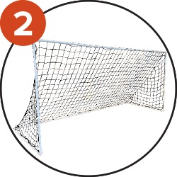Khung Thành Bóng Đá Mini 4M X 1.8M Đặt Nổi, Ống Nhôm Ø34MM, Dùng Móc Treo Lưới Sodex Sport Mã Sản Phẩm S12018