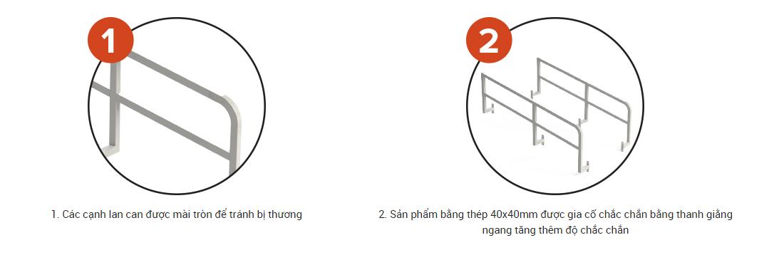 Lan Can Dùng Cho Khối Khán Đài 4 Hàng Ghế Sodex Sport Mã Sản Phẩm S35642