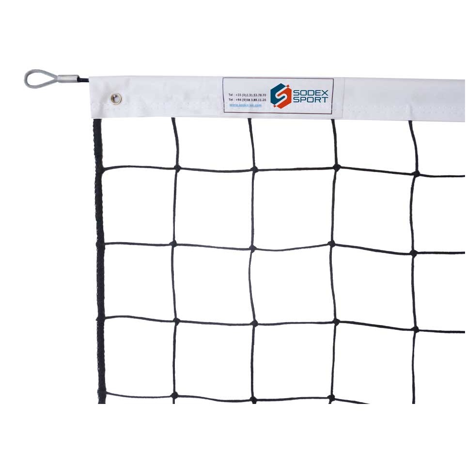 Lưới Bóng Chuyền Sợi BR Ø3mm, Băng Viền Xung Quanh PVC Trắng Sodex Sport Mã Sản Phẩm S30880
