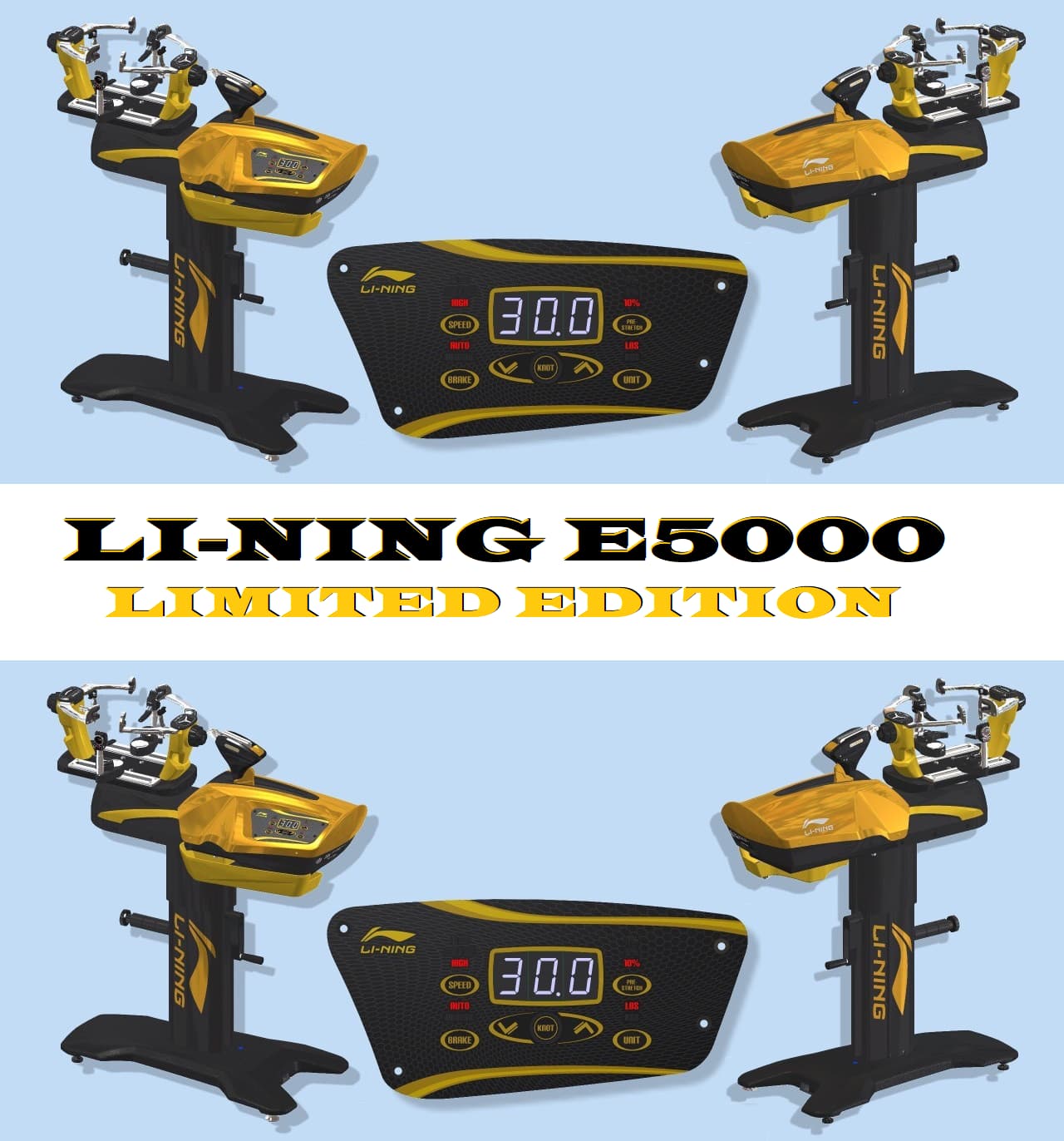 Máy Căng Dây Cước Cầu Lông Li-Ning E5000 LIMITED EDITION | GOLD 2024
