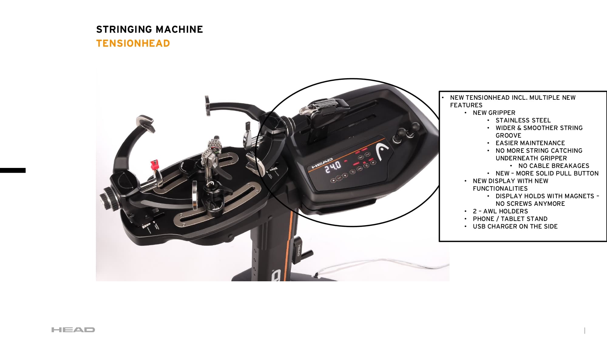 Máy Đan Vợt HEAD TE-3600 | Tennis / Cầu Lông | Điện Tử 2023