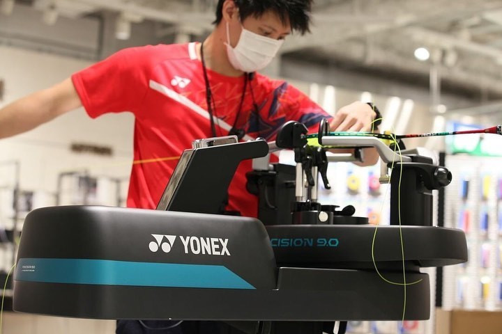 Máy Điện Tử Căng Vợt Yonex PRECISION 9.0 | Màu Đen Xanh