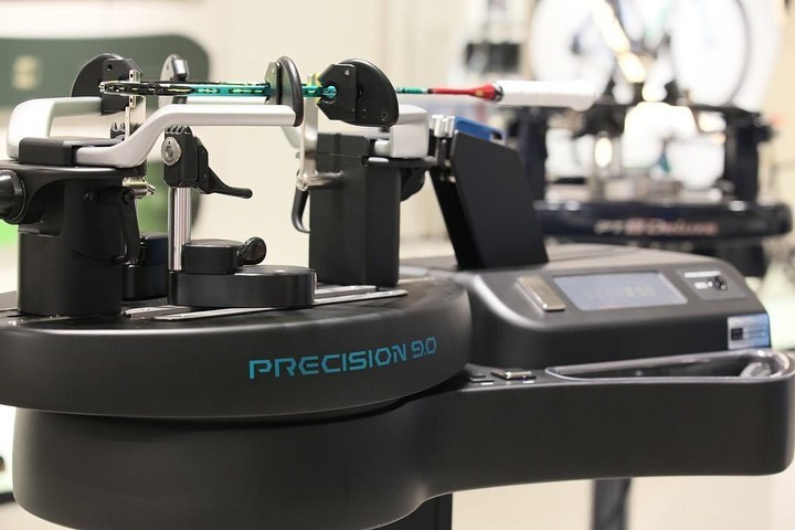 Máy Điện Tử Căng Vợt Yonex PRECISION 9.0 | Màu Đen Xanh