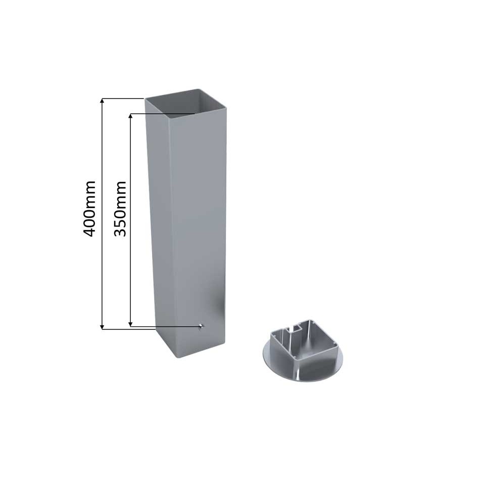 Nòng Chôn Nhôm 80x80mm Dùng Cho Trụ Tennis Sodex Sport Mã Sản Phẩm S25357BR