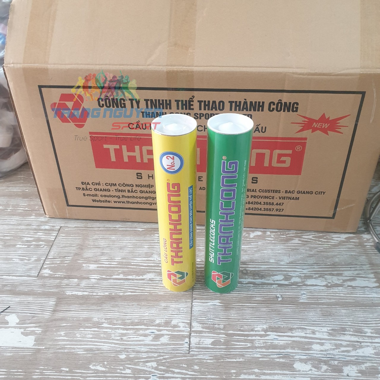 Thùng 50 Hộp Cầu Lông Thành Công No 2 - Tập Luyện/Chơi Phong Trào