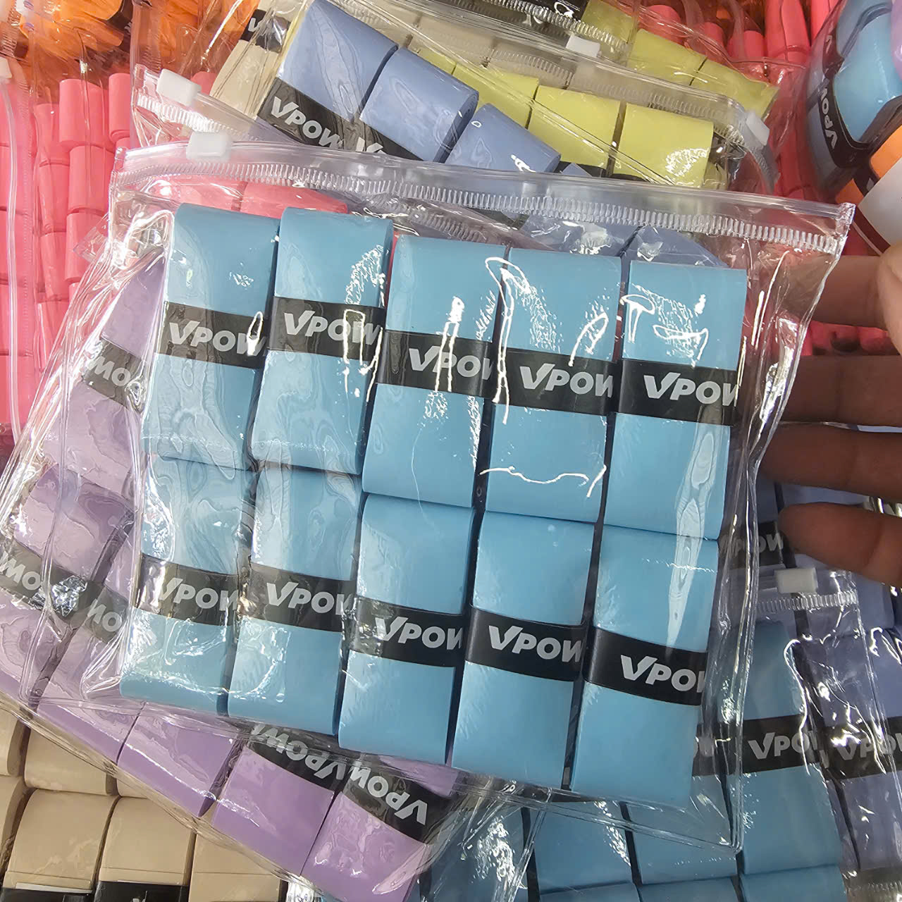 Quấn Cán Vợt Pickleball, Tennis, Cầu Lông Vpower VG200 Vỉ 10 Chiếc