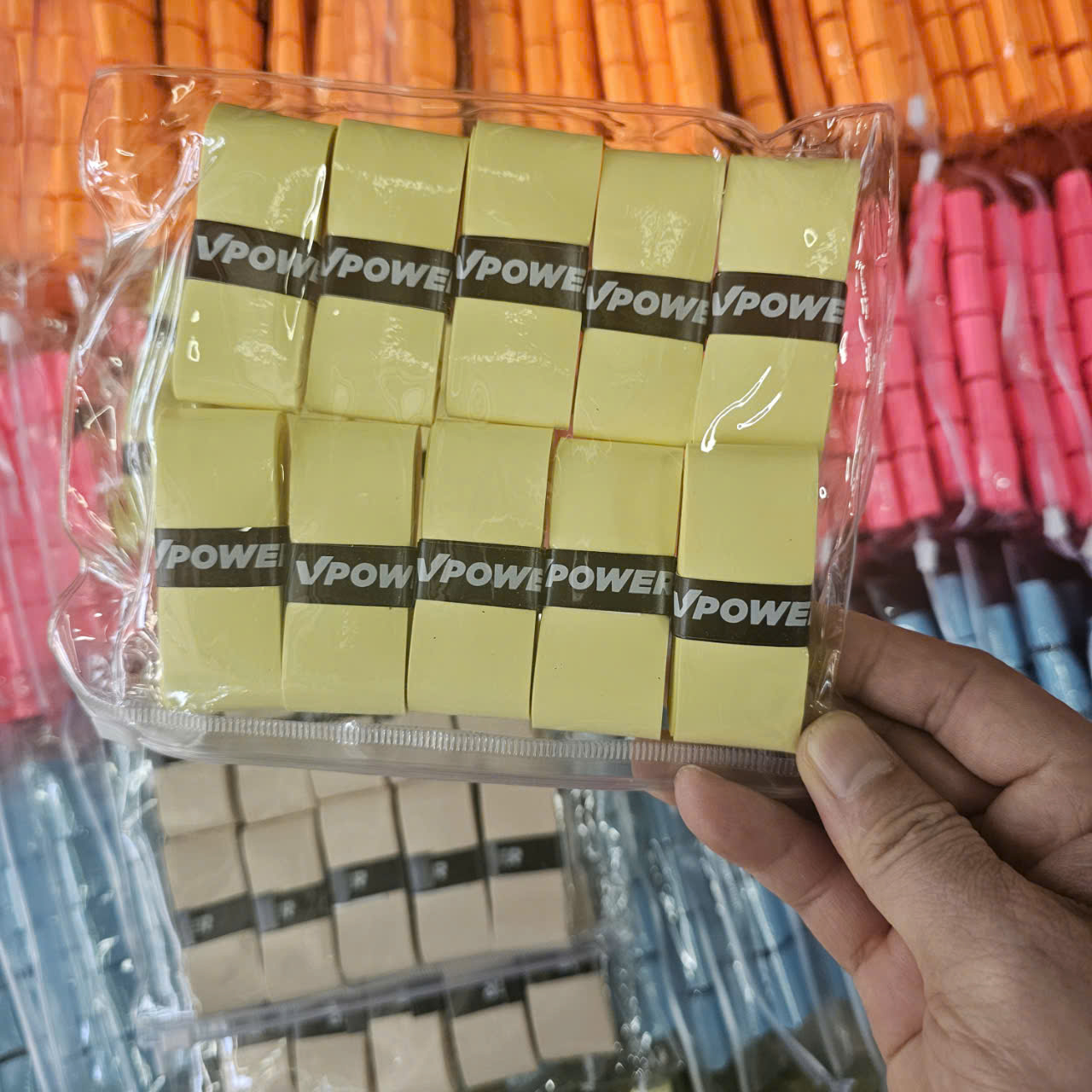 Quấn Cán Vợt Pickleball, Tennis, Cầu Lông Vpower VG200 Vỉ 10 Chiếc