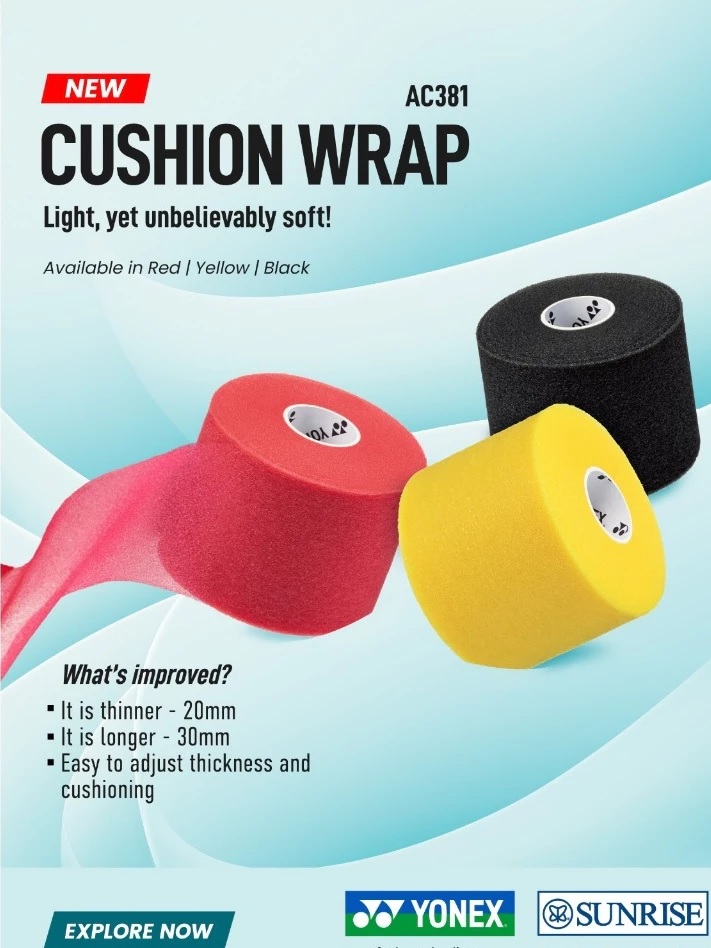 Quấn lót Yonex AC 381 - Quấn cán chống trượt, thấm hút mồ hôi tốt