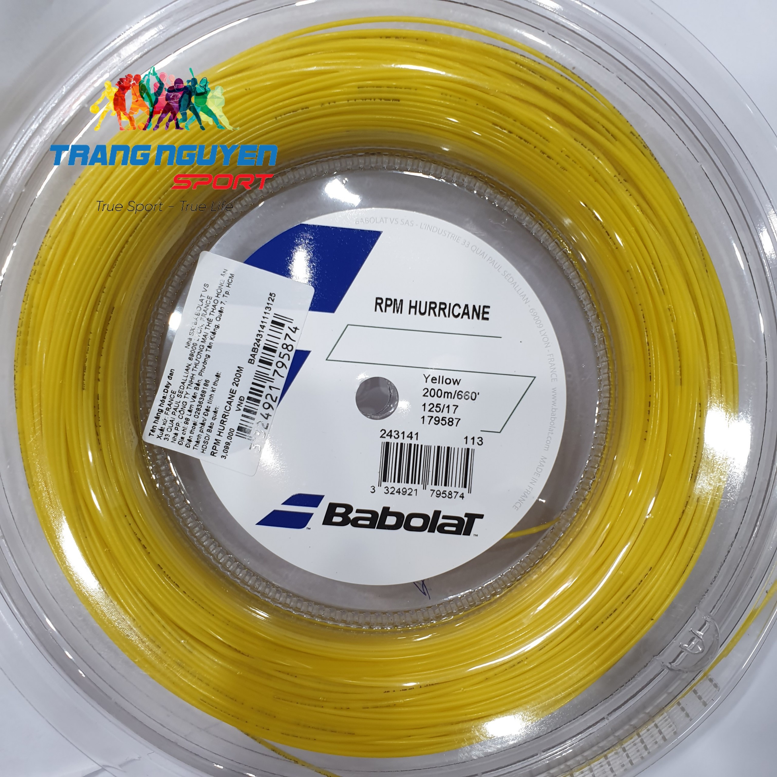 Dây Cước Tennis Babolat RPM Hurricane 17 | 243141